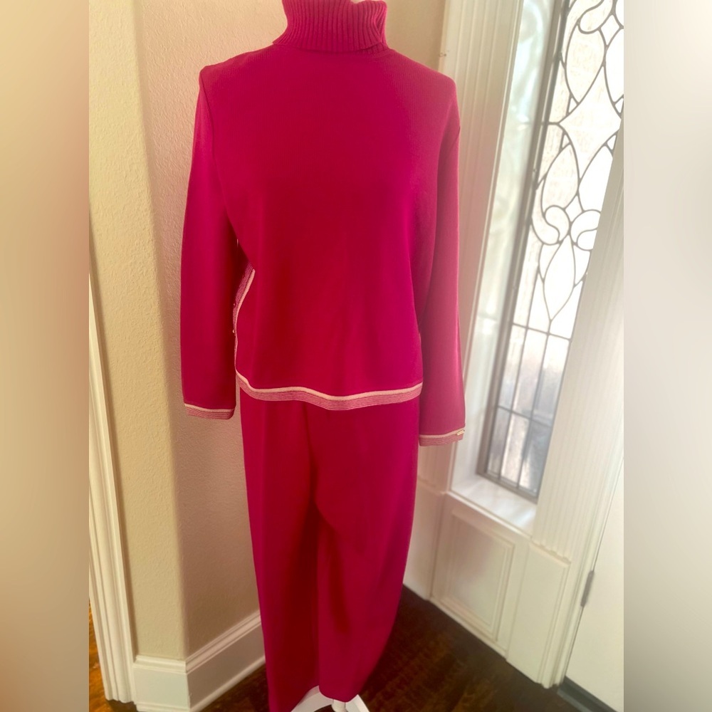 Vintage St John sweater set. M top L bottom